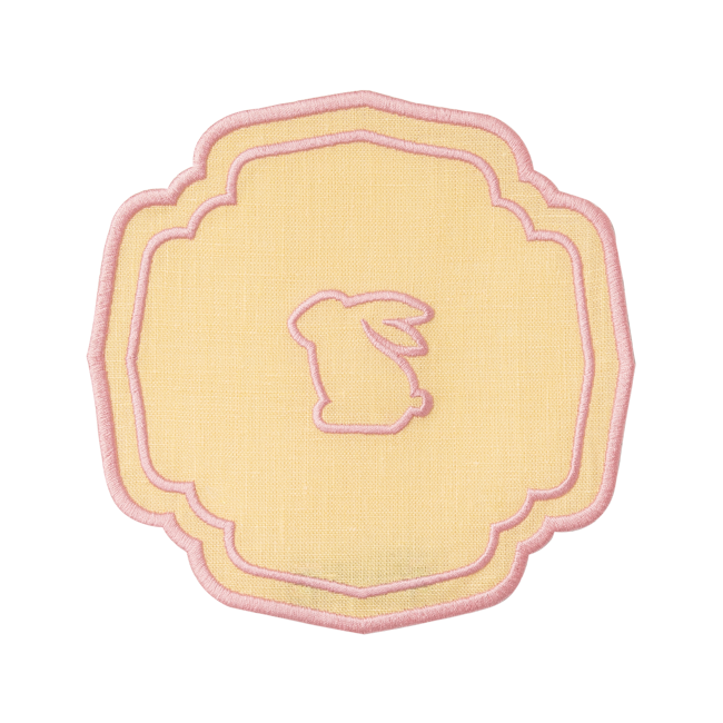 Coasters Easter bunny linen