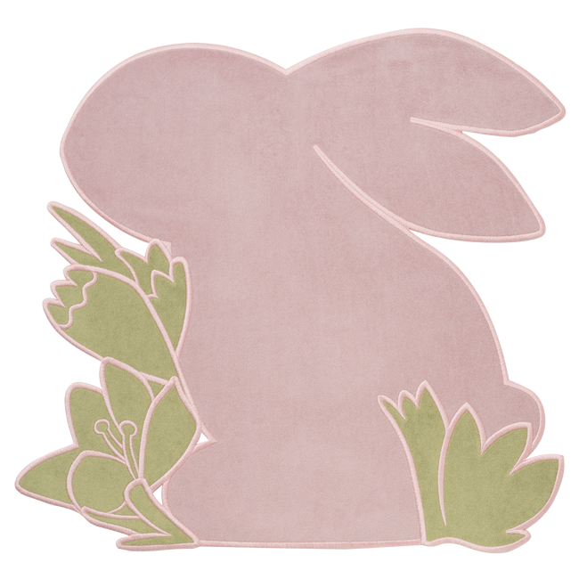 Placemat Easter bunny velvet