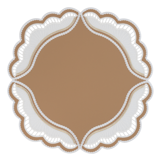 Placemats Oyster faux leather