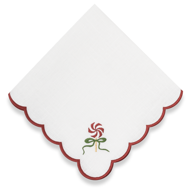 Napkins Christmas Candy
