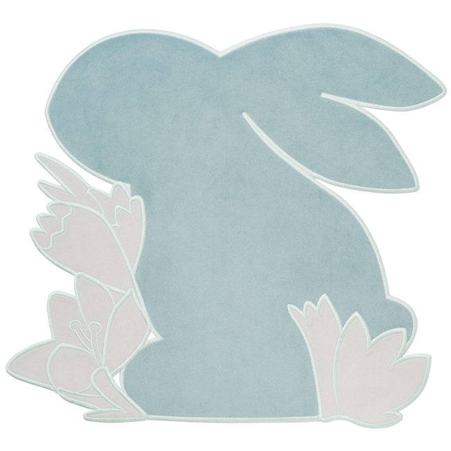 Placemat Easter bunny velvet