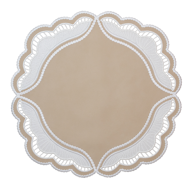 Placemats Oyster faux leather